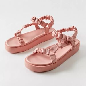 CIRCUS BY SAM EDELMAN HARLENE FAUX LEATHER ANKLE STRAP FLATFORM SANDAl 8